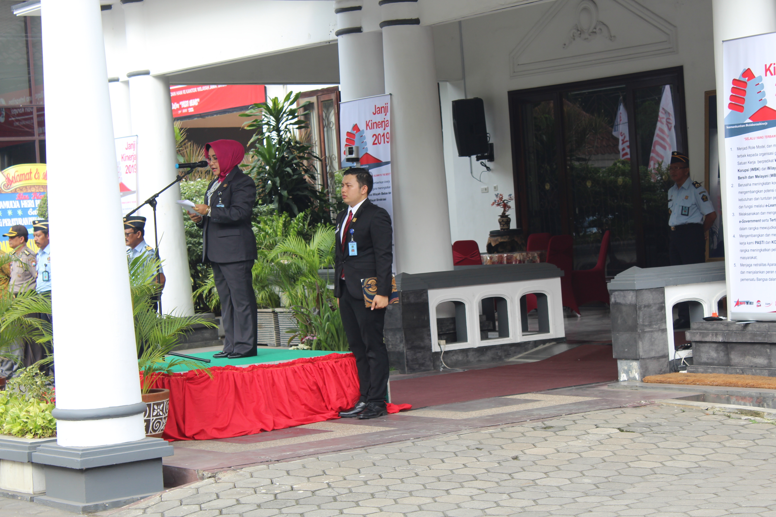Pengarahan dari Kakanwil Kemenkumham Jatim